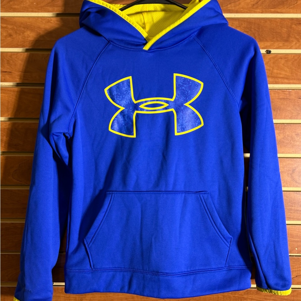 Under Armour Blue Hoodie with Yellow Accents